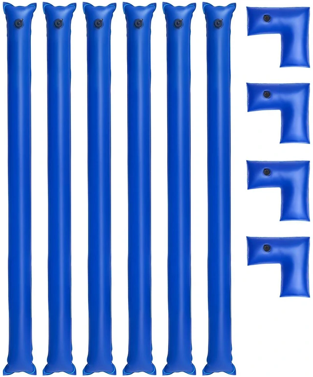 Main image of 26 Gauge 6Pack 4ft Single Chamber Pool Cover Water Bags with 4 Corner Water Tube