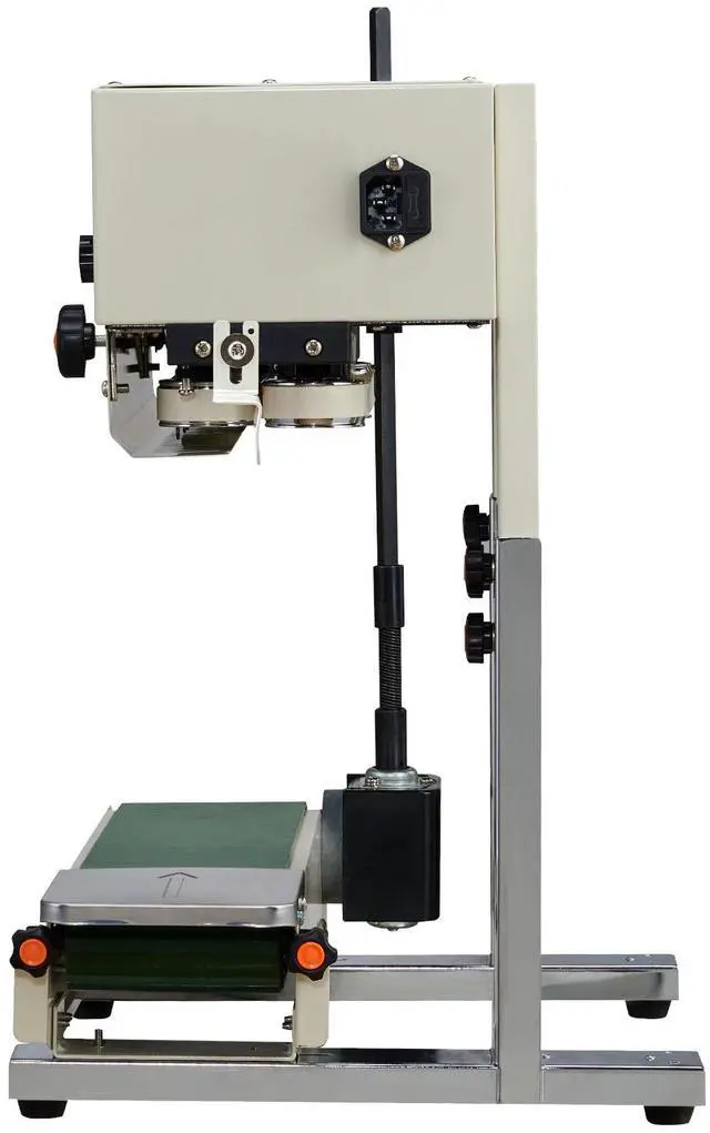 Alt view image 6 of 7 - Continuous Bag Band Sealing Machine, 0.24-0.47 in Seal Width, Vertical Band Sealer Machine with Roller Printing , Temp & Speed Adjustable, Heat Sealing Machine for 0.001-0.03 in Plastic Bags