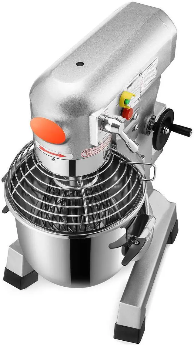 Alt view image 3 of 7 - Commercial Food Mixer 15Qt 600W 3 Speeds Adjustable 110/178/390 RPM Heavy Duty 110V with Stainless Steel Bowl Dough Hooks Whisk Beater Premium for Schools Bakeries Restaurants Pizzerias