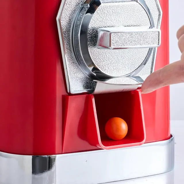 Alt view image 5 of 7 - 17"H Gumball Machine Vending Coin Bank Vintage Candy Dispenser PC Red