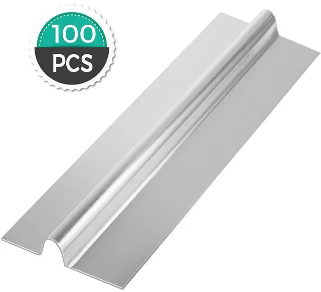 Alt view image 2 of 7 - PEX Heat Transfer Plates, 100pcs Box Radiant Heat Transfer Plates, 2ft Aluminum PEX Heat Transfer Plates, 1/2 inch Heat Transfer Plates Designed for PEX Tubing