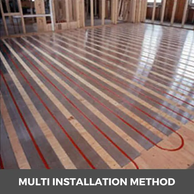 Alt view image 3 of 7 - PEX Heat Transfer Plates, 100pcs Box Radiant Heat Transfer Plates, 2ft Aluminum PEX Heat Transfer Plates, 1/2 inch Heat Transfer Plates Designed for PEX Tubing