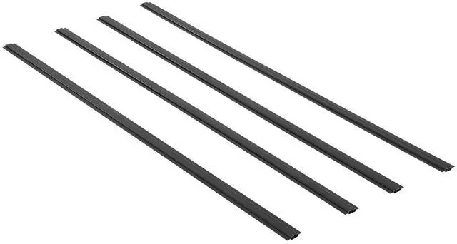 Alt view image 2 of 7 - Chain Link Fence Privacy Slats Double-Wall with Wings for 8' High Fence Black