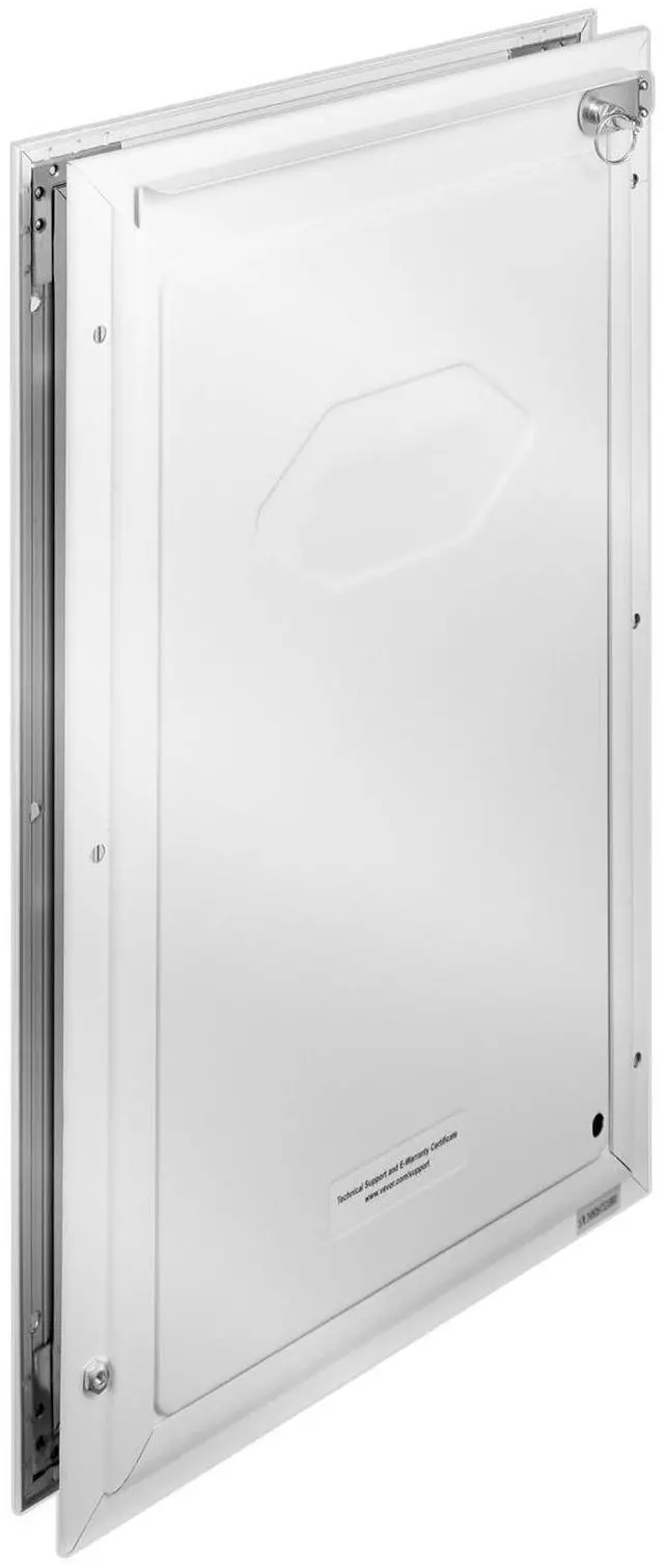 Alt view image 3 of 7 - Pet Door for Door with Lock and Magnetic Flap System Aluminum Frame Large