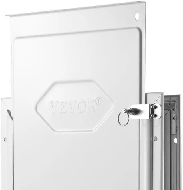 Alt view image 7 of 7 - Pet Door for Door with Lock and Magnetic Flap System Aluminum Frame Large