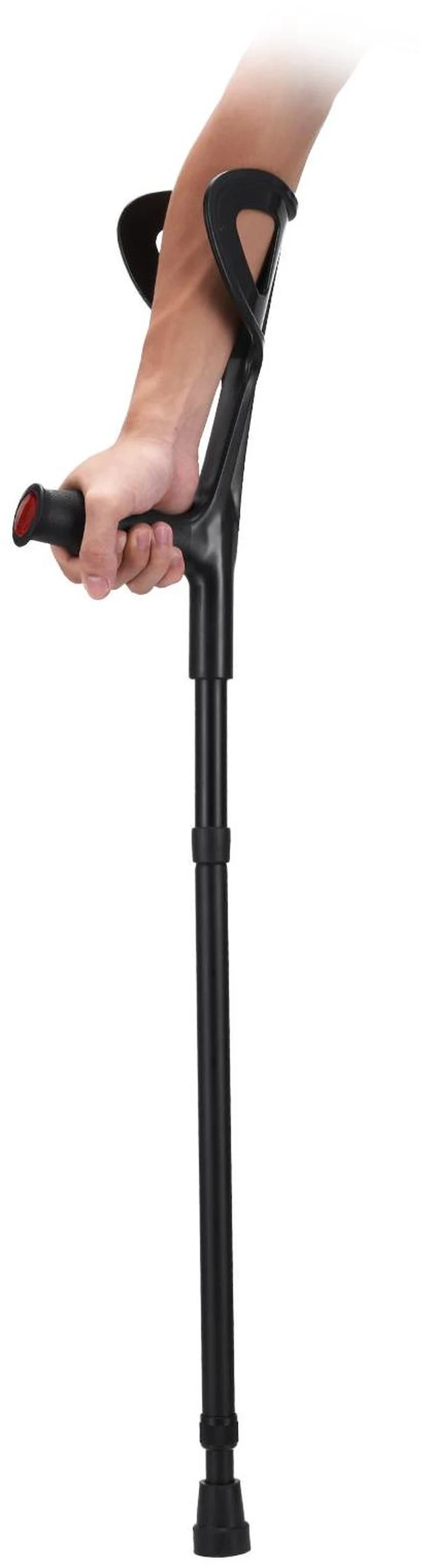 Alt view image 7 of 7 - Forearm Crutches 10-Level Height Adjustable Walking Crutches 1 Pair 350LBS