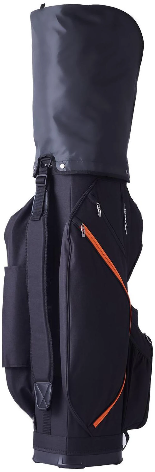 Alt view image 2 of 7 - Golf Cart Bag with 14 Way Organizer Divider Top, 36 13 Pockets Premium Cart Bag, Durable Golf Bags with Handles & Dust Cover & Detachable Straps for Men & Women, Black & Orange