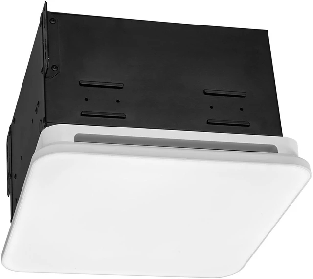 Alt view image 7 of 7 - Bathroom Exhaust Fan with LED Light, 80 CFM 4000K Bathroom Vent, 1.5 Sones Low-Noise, Premium Motor Ceiling Fan for Laundry Room, Storage Room, Home Ventilation, White