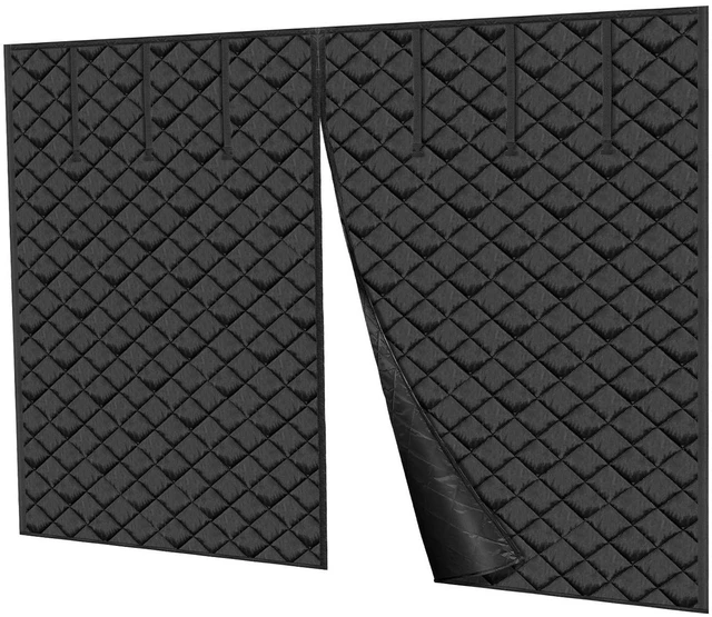 Alt view image 2 of 7 - Garage Door Screen for Winter 9.28 x 7.15 ft Garage Door Insulation Kit