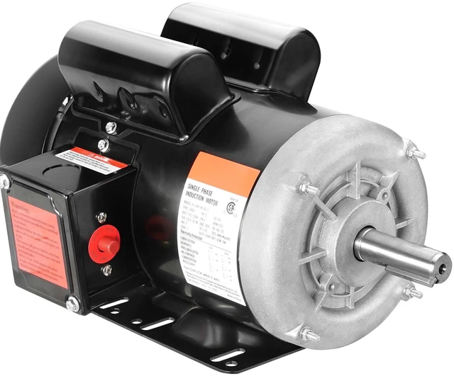 Main image of 2HP Electric Motor 1725 rpm, AC 115V/230V, 143/5T Frame, Air Compressor Motor Single Phase, 7/8" Keyed Shaft, CW/CCW Rotation for Agricultural Machinery and General Equipment