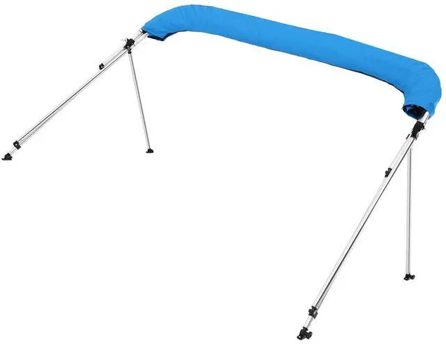 Alt view image 6 of 7 - 3 Bow Boat Bimini Tops 6'Lx(61"-66")W x 46"H Awning Canopy Pacific Blue