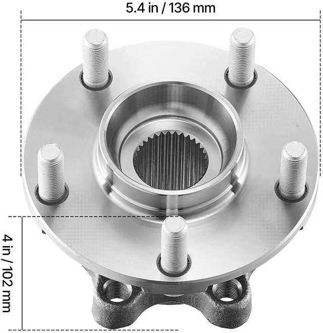 Alt view image 5 of 7 - 2PCS Front Wheel Bearing & Hub Assembly Fit for 2019 INFINITI QX50 Autograph Essential Luxe ProACTIVE Sport Utility Nissan Maxima Advance Sedan 4-Door OEM 513296, Wheel Bearing Hub Assembly Set