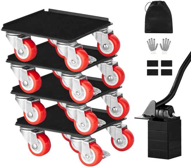 Main image of Furniture Dolly Heavy Duty Furniture Mover with 5 Wheels 1200 lbs Capacity
