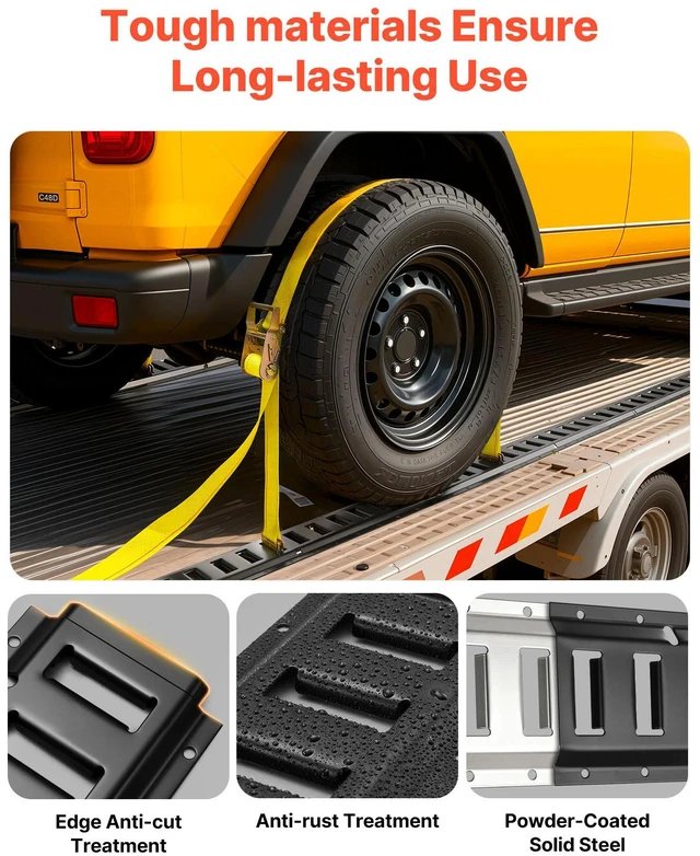 Alt view image 5 of 7 - E-Track Tie-Down Rails, 4 Pack, 7.7 ft E Track Rails Secures Cargo & Heavy Loads Up to 2,000 lbs, Trailer Tie-Down System Suitable for Garages, Vans, Motorcycle Tie Downs, ATV Mountings