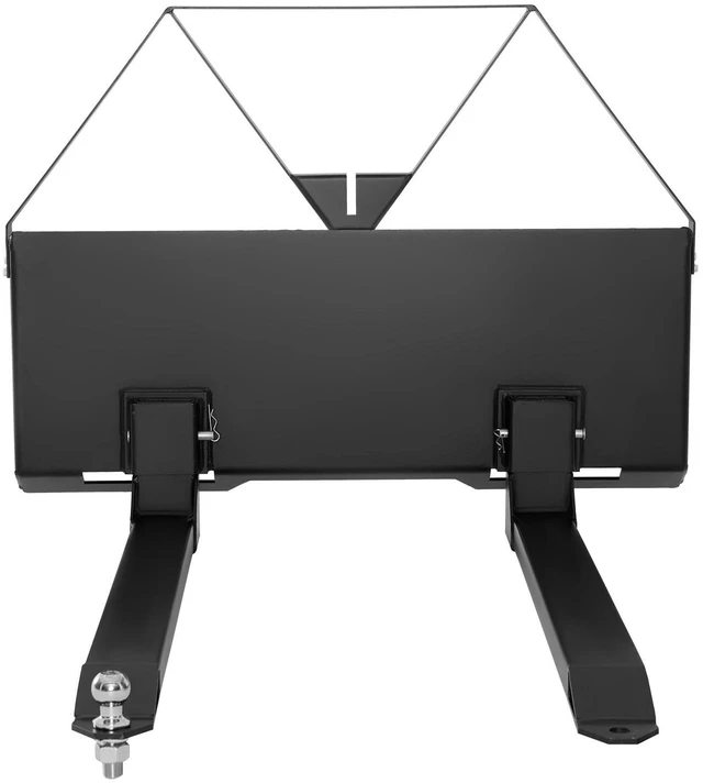 Alt view image 3 of 7 - Skid Steer Pallet Forks, 2600 lbs Rated Capacity, Pallet Fork Frame Attachment with 48-inch Pallet Forks Blades, 1-7/8 inch Ball Hitch Receiver, Quick Tach Connection for Skid Steers, Tractors