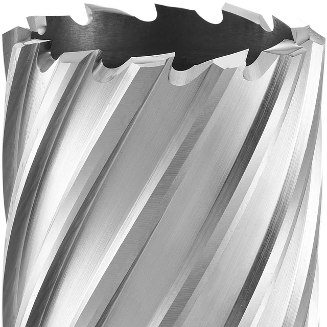 Alt view image 2 of 7 - Annular Cutter Set, 6 pcs Weldon Shank Mag Drill Bits, 1" to 2" Cutting Diameter, 2" Cutting Depth, M2AL High-Speed Steel, with 2 Pilot Pins and Portable Case, for Using with Magnetic Drills