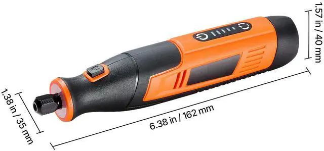Alt view image 5 of 7 - 73-Piece Cordless Rotary Tool Kit, DC4V Portable Mini Power Rotary Tool, 5-Level Speed 7000-20000 RPM Multi-Purpose DIY Tools for Engraving, Sanding, Polishing, Carving, Cutting, DIY Crafts