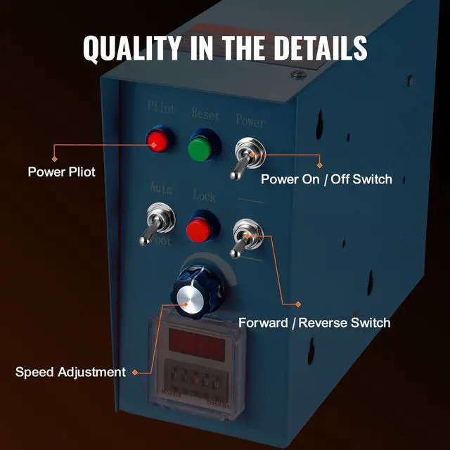 Alt view image 5 of 7 - Rotary Welding Positioner 66LBS / 30KG, 0-90° Welding Positioning Turntable Table 1-12RPM 80W, with 12.4 Inch 3-Jaw Lathe Chuck & Welding Torch Stand Holder for Cutting, Grinding, Assembly