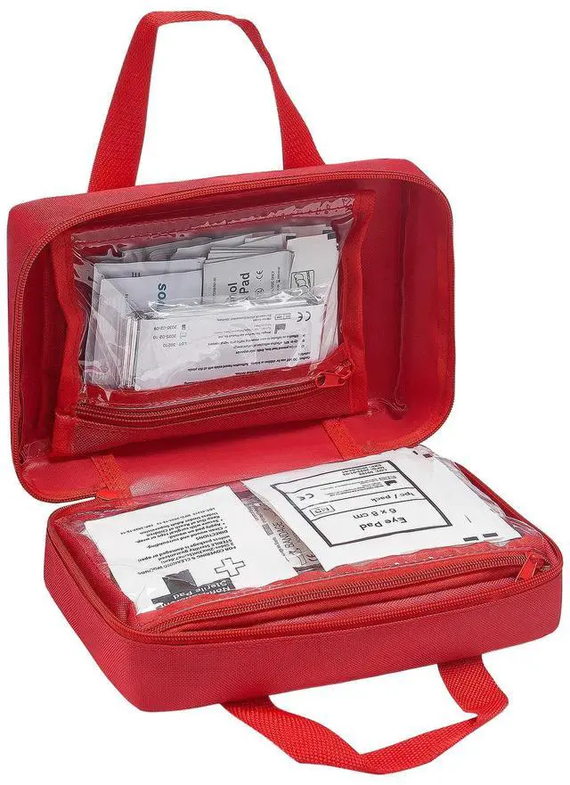 Alt view image 4 of 7 - First Aid Kit 500 Pieces Large Survival Bag Emergency Medical Supplies Home Car
