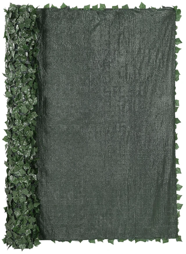 Alt view image 4 of 7 - Ivy Privacy Fence, 96 x 72 in Artificial Green Wall Screen, Greenery Ivy Fence with Mesh Cloth Backing and Strengthened Joint, Faux Hedges Vine Leaf Decoration for Outdoor Garden, Yard, Balcony