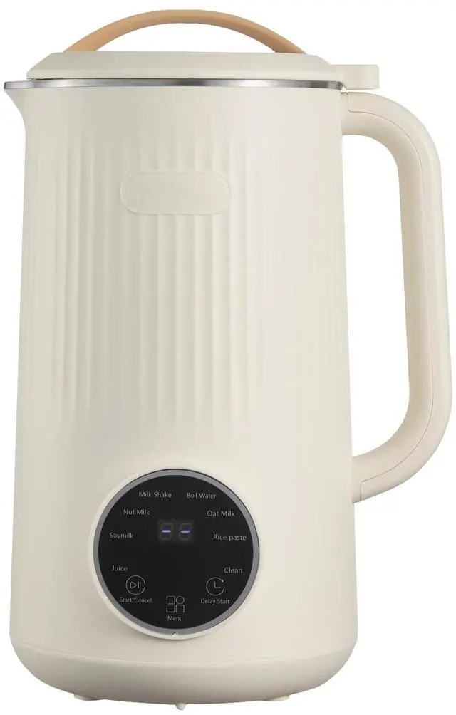 Alt view image 3 of 7 - 8-in-1 Nut Milk Maker, 34 oz Soy Milk Maker with 180W Blending, for Homemade Oat, Nut, Soy, Juice, Milkshake, Rice Cereal, Plant-Based Beverages with Self-Cleaning, Boil Water, 12-Hour Delay