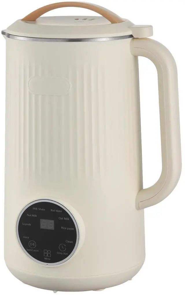 Alt view image 7 of 7 - 8-in-1 Nut Milk Maker, 34 oz Soy Milk Maker with 180W Blending, for Homemade Oat, Nut, Soy, Juice, Milkshake, Rice Cereal, Plant-Based Beverages with Self-Cleaning, Boil Water, 12-Hour Delay