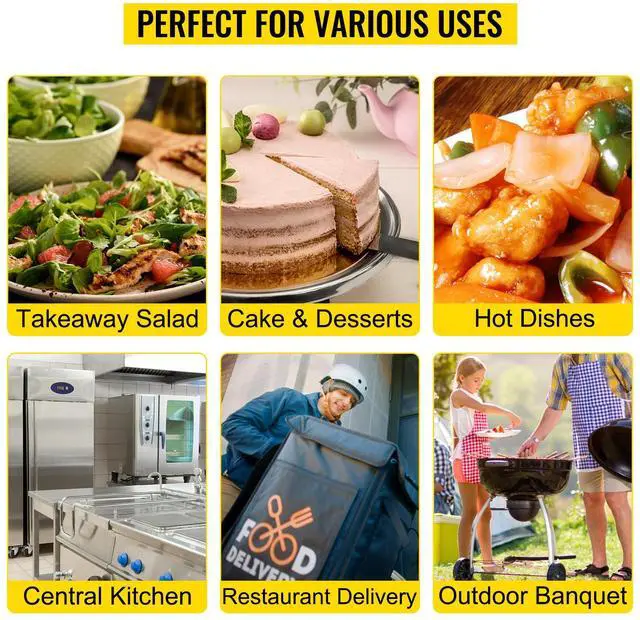 Alt view image 6 of 7 - Insulated Food Pan Carrier, 82 Qt Hot Box for Catering, LLDPE Food Box Carrier w/One-Piece Buckle, Front Loading Food Warmer w/Handles, End Loader w/Wheels for Restaurant, Canteen, etc. Blue