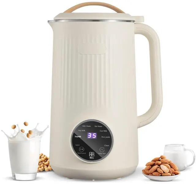 Main image of 8-in-1 Nut Milk Maker, 34 oz Soy Milk Maker with 180W Blending, for Homemade Oat, Nut, Soy, Juice, Milkshake, Rice Cereal, Plant-Based Beverages with Self-Cleaning, Boil Water, 12-Hour Delay