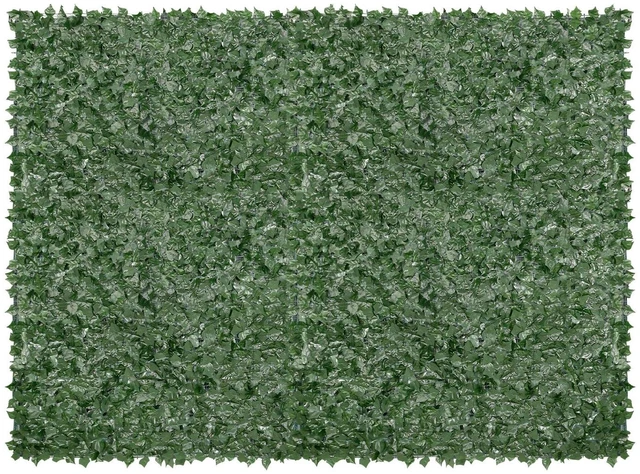 Main image of Ivy Privacy Fence, 96 x 72 in Artificial Green Wall Screen, Greenery Ivy Fence with Mesh Cloth Backing and Strengthened Joint, Faux Hedges Vine Leaf Decoration for Outdoor Garden, Yard, Balcony