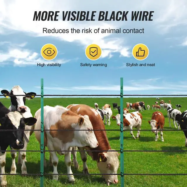 Alt view image 2 of 7 - 1000Ft 305M Electric Fence Wire Fencing Polywire Horse Cattle Livestock