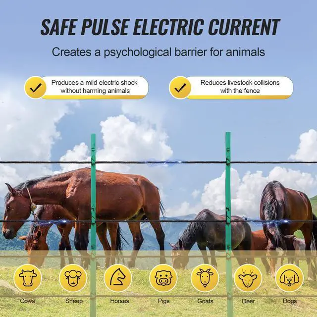 Alt view image 6 of 7 - 1000Ft 305M Electric Fence Wire Fencing Polywire Horse Cattle Livestock
