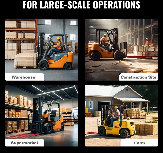 Alt view image 5 of 7 - Pallet Fork Extensions, 72" Length 4.5" Width, Heavy Duty Carbon Steel Fork Extensions for Forklifts, 1 Pair Forklift Extensions with Pins, Forklift Fork Attachments for Forklift Truck, Red