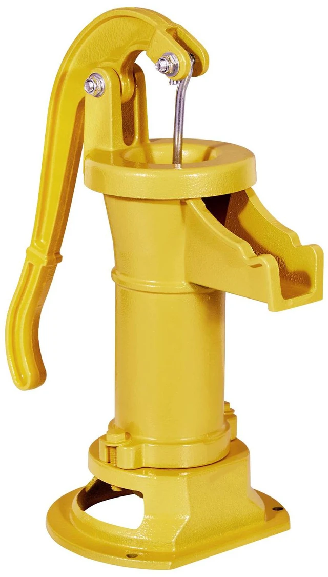Alt view image 4 of 7 - Well Hand Pitcher Pump, 25 ft Maximum Lift, Antique Cast Iron Manual Hand Water Pump, NPT 1-1/4 in Connection, Easy Installation, Old Fashioned for Outdoor Garden, Pond, Backyard, Farm, Yellow