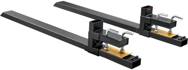 Alt view image 3 of 7 - Pallet Forks, 4000 lbs Capacity clamp on Pallet Forks, 60" Tractor Bucket Forks, Heavy Duty Front Loader Attachment for Tractor, Loader Bucket, Skid Steer, Tractor Forks for Agriculture and Farm