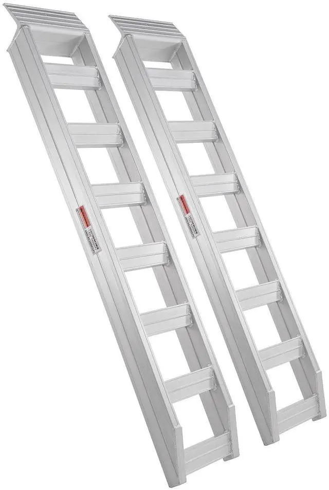 Alt view image 6 of 6 - Aluminum Ramps, 8810 lbs, Heavy-duty Ramps with Top Hook Attaching End, Universal Loading Ramp for Motorcycle, Tractor, ATV/UTV, Trucks, Lawn Mower, 72"L x 15"W, 2Pcs