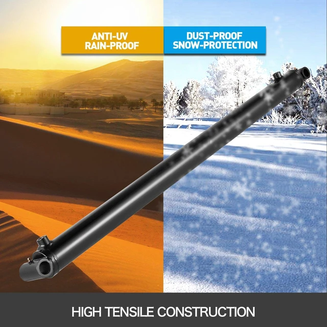 Alt view image 5 of 7 - Hydraulic Cylinder 2" Bore 36" Stroke Hydraulic Ram Cylinder 3000psi Hydraulic Cylinders Welded Double Acting Cross Tube SAE6 Port Hydraulic Lifting Cylinder (2 X 36)