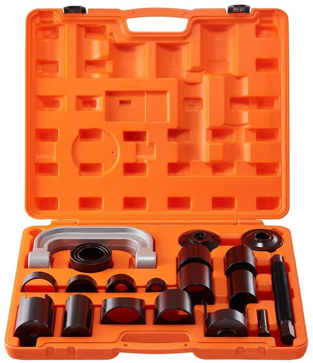 Alt view image 7 of 7 - Ball Joint Press Kit C-press Ball Joint Tools 21 pcs Automotive Repair Kit