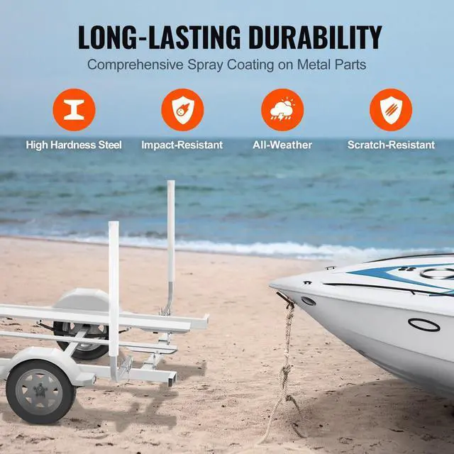 Alt view image 5 of 7 - Boat Trailer Guide, 43" Adjustable Design Trailer Guide Poles, 2PCS Rustproof Galvanized Steel Trailer Guide, Trailer Guides with PVC Pipes, for Ski Boat, Fishing Boat or Sailboat Trailer 2024