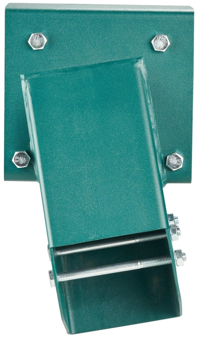 Alt view image 4 of 7 - A-Frame Middle Swing Set Brackets, Heavy Duty Carbon Steel Swing Set Hardware with Mounting Hardware, DIY Swing Set Bracket Swing Set Kit for 4x4 Legs & 4x6 Beam, Green (2 Pcs)