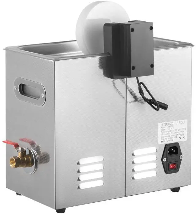 Alt view image 2 of 7 - Ultrasonic Vinyl Record Cleaner 6L 40kHz Vinyl Ultrasonic Cleaning Machine Knob Control Record Ultrasonic Cleaner 4 Records Vinyl Sonic Cleaner Stainless Steel Tank w/Mechanical Heater & Timer