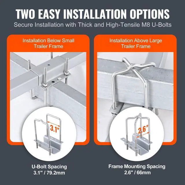 Alt view image 3 of 7 - Marine Trailer Assistant, 27.6' Flexibly Adjustable Bunk Guide-Ons, Pair of Durable Steel Support Poles, Robust Roller Guide, Suitable for Ski Boats, Fishing Boats, or Sailboats 20