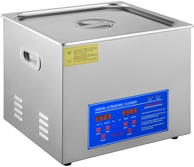 Main image of 15L Ultrasonic Cleaner with Digital Timer&Heater Professional Ultrasonic Cleaner 40kHz Advanced Ultrasonic Cleaner 110V for Wrench Screwdriver Repairing Tools Industrial Parts Mental Cleaning