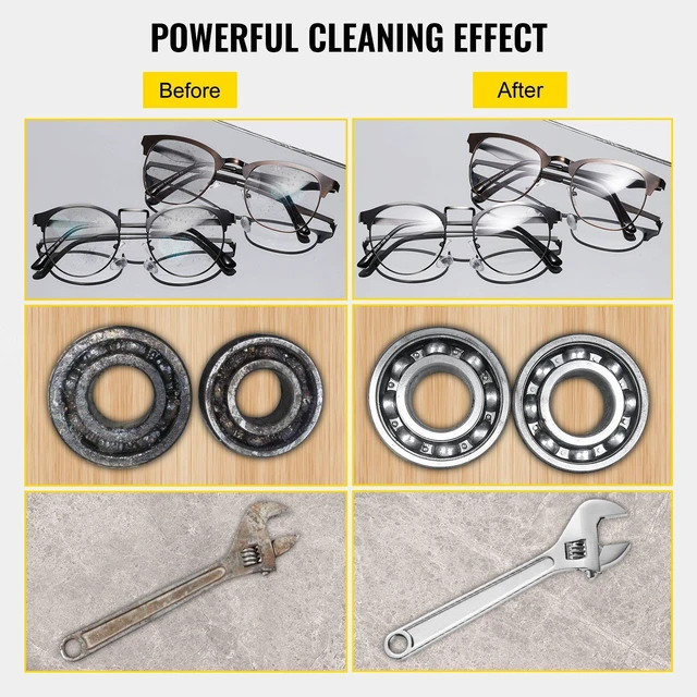 Alt view image 7 of 7 - 15L Ultrasonic Cleaner with Digital Timer&Heater Professional Ultrasonic Cleaner 40kHz Advanced Ultrasonic Cleaner 110V for Wrench Screwdriver Repairing Tools Industrial Parts Mental Cleaning