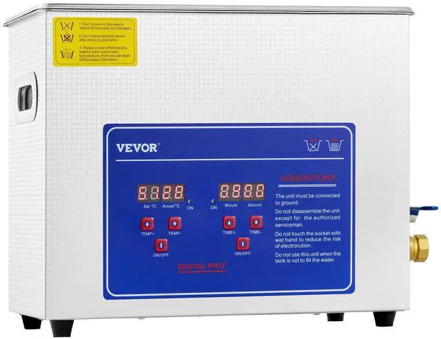 Alt view image 4 of 7 - Commercial Ultrasonic Cleaner 6L Professional Ultrasonic Cleaner 40kHz with Digital Timer&Heater 110V Excellent Cleaning Machine for Watch Instruments Industrial Parts Excellent Cleaner Solution