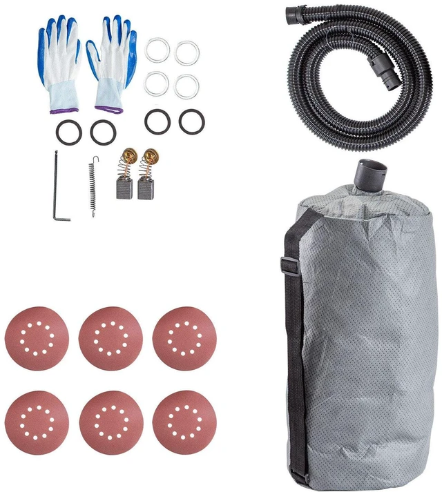 Alt view image 4 of 7 - Drywall Sander 850W, Electric Drywall Sander, Variable Speed 800-1750 RPM, Foldable Sheetrock Sander, with Telescope Handle, Electric Sander, with LED Strip Light and Vacuum Bag, Wall Sander