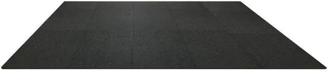 Main image of 25 PCS 1/2 inch Thick Gym Floor Mats, 24" x 24" EVA Foam & Rubber Top Interlocking Workout Floor Mats with 100 sq.ft Coverage, Waterproof Exercise Puzzle Flooring for Gym, Home, Garage, Basement