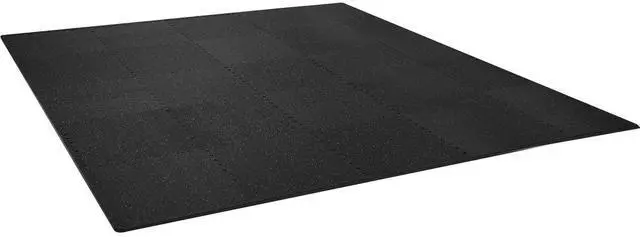 Alt view image 2 of 7 - 25 PCS 1/2 inch Thick Gym Floor Mats, 24" x 24" EVA Foam & Rubber Top Interlocking Workout Floor Mats with 100 sq.ft Coverage, Waterproof Exercise Puzzle Flooring for Gym, Home, Garage, Basement