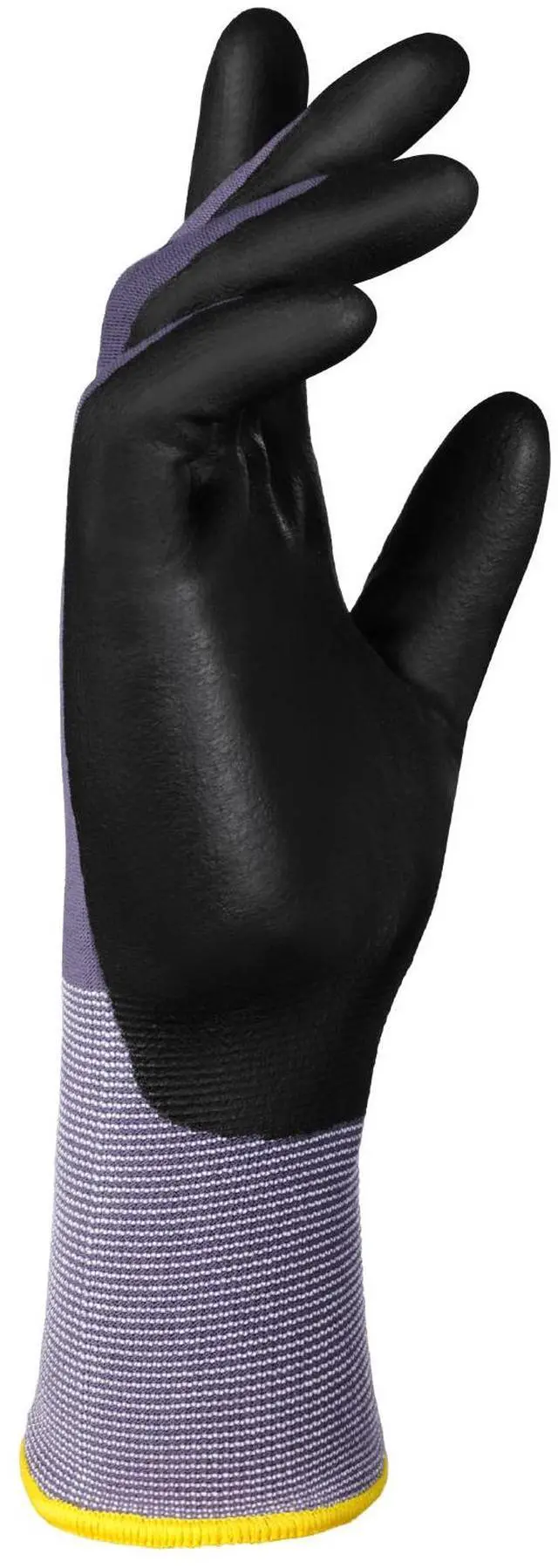 Alt view image 5 of 7 - Work Gloves 12-Pair Touch Screen Nitrile-Coated Garden Construction Gloves