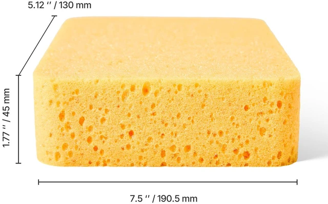 Alt view image 7 of 7 - 6 Pcs Cleaning Sponges Large Sponge with Thick Foam for Home Kitchen Bathroom