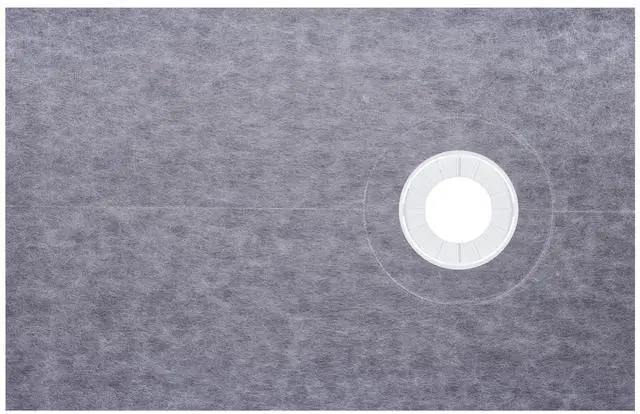 Alt view image 2 of 7 - Shower Curb Kit 38" x 60" Watertight Shower Curb Overlay with 4" PVC Offset Bonding Flange, 4" Stainless Steel Grate, 2 Cuttable Shower Curb and Trowel, Shower Pan Slope Sticks Fit for Bathroom